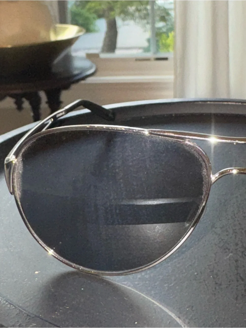 Oakley Caveat Classic Aviator Sunglasses in Silver
